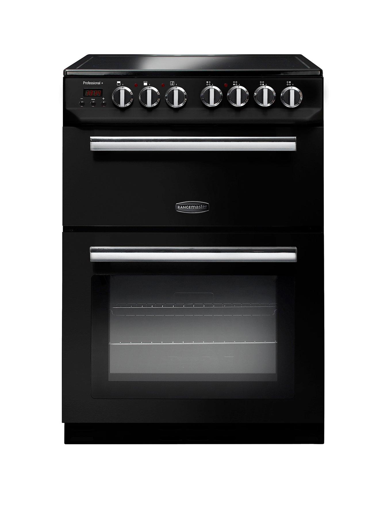 Rangemaster  Prop60Ecbl Professional 60Cm Wide Electric Cooker - Black