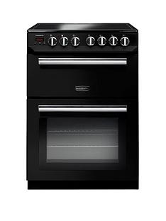 Rangemaster PROP60ECBL Professional 60cm Wide Electric Cooker with Ceramic Hob - Black
