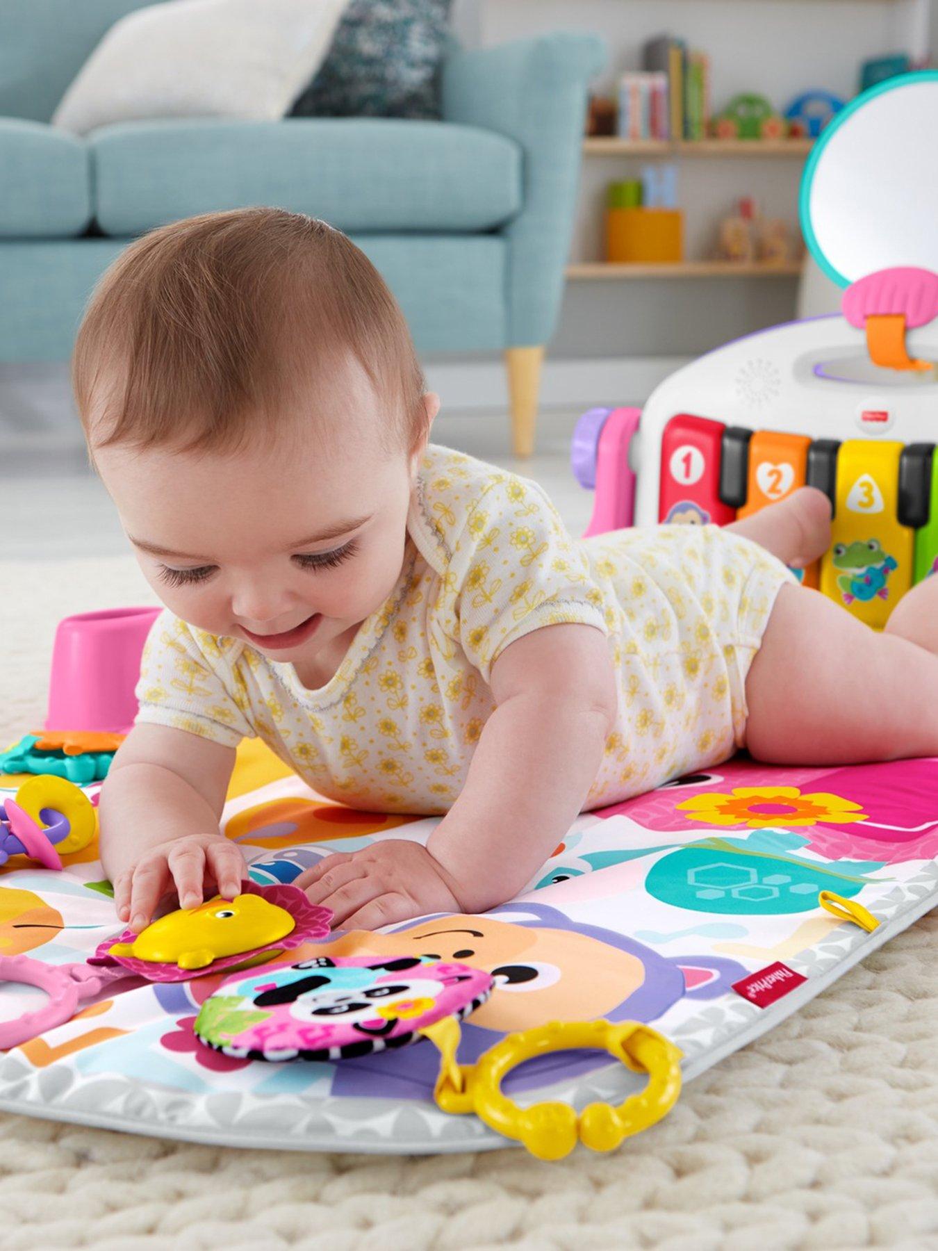 fisher price deluxe kick and play piano gym pink