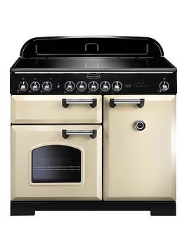 Rangemaster  Cdl100Eicr Classic Deluxe 100Cm Wide Electric Range Cooker With Induction Hob – Cream