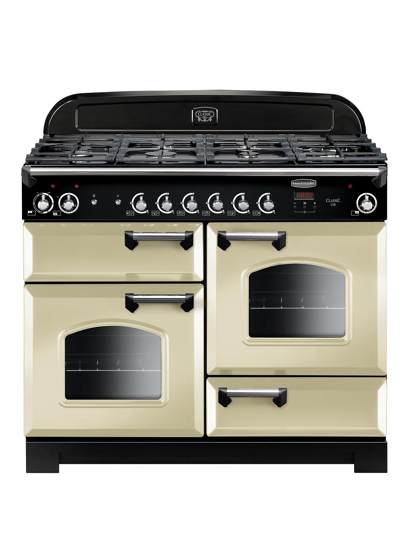 Rangemaster  Cla110Dffcr Classic Deluxe 110Cm Wide Dual Fuel Range Cooker - Cream