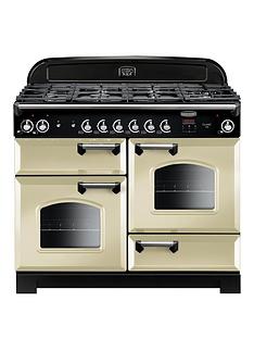 Rangemaster CLA110DFFCR Classic Deluxe 110cm Wide Dual Fuel Range Cooker - Cream