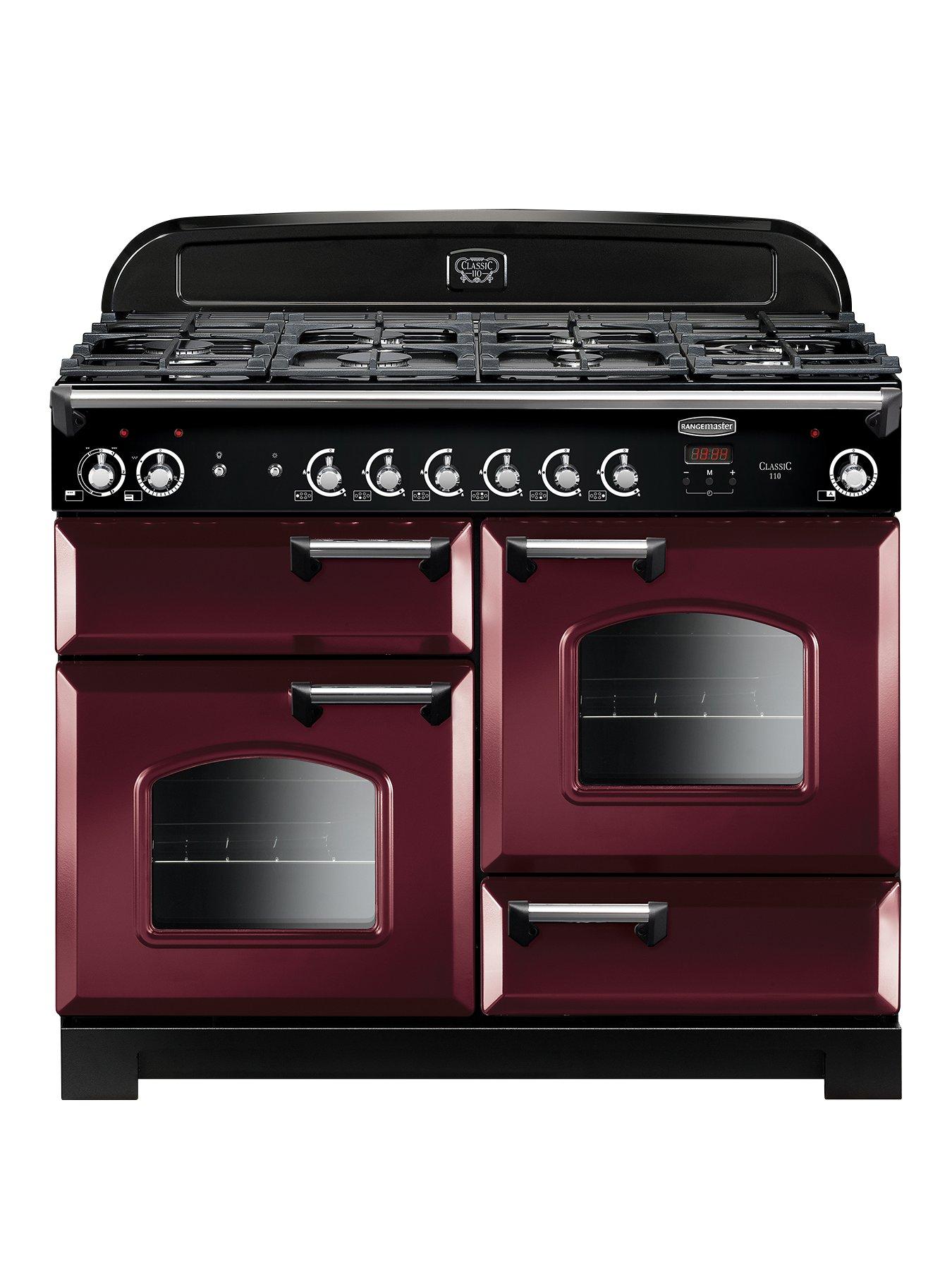 Rangemaster  Cla110Dffcy Classic Deluxe 110Cm Wide Dual Fuel Range Cooker - Cranberry