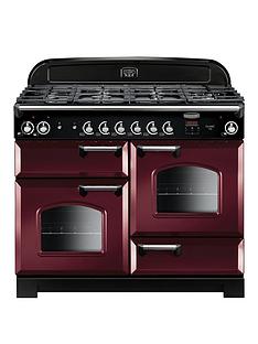 Rangemaster CLA110DFFCY Classic Deluxe 110cm Wide Dual Fuel Range Cooker - Cranberry
