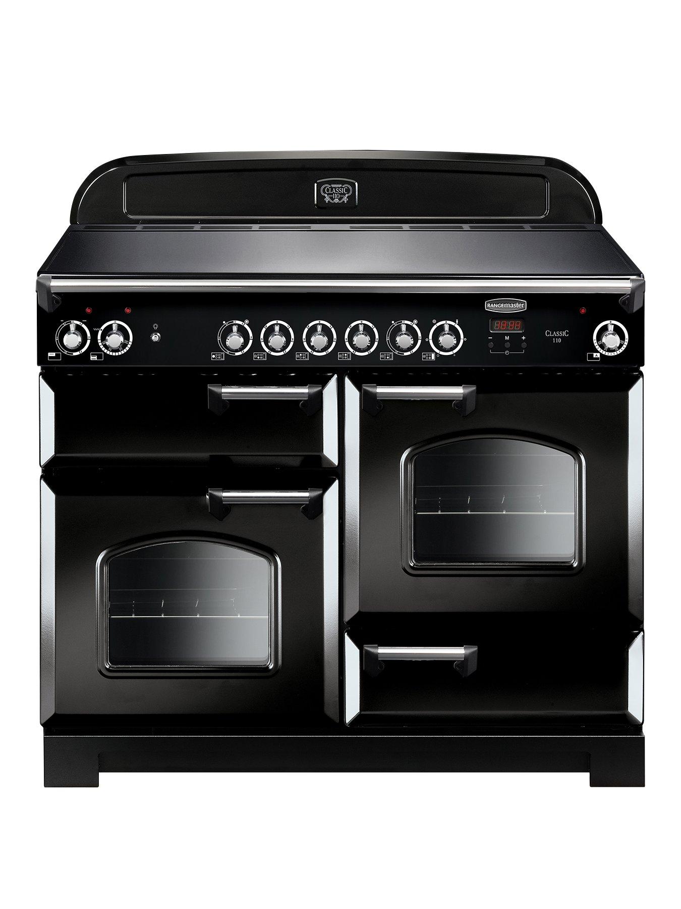 Rangemaster  Cla110Ecbl Classic Deluxe 110Cm Wide Electric Range Cooker – Black