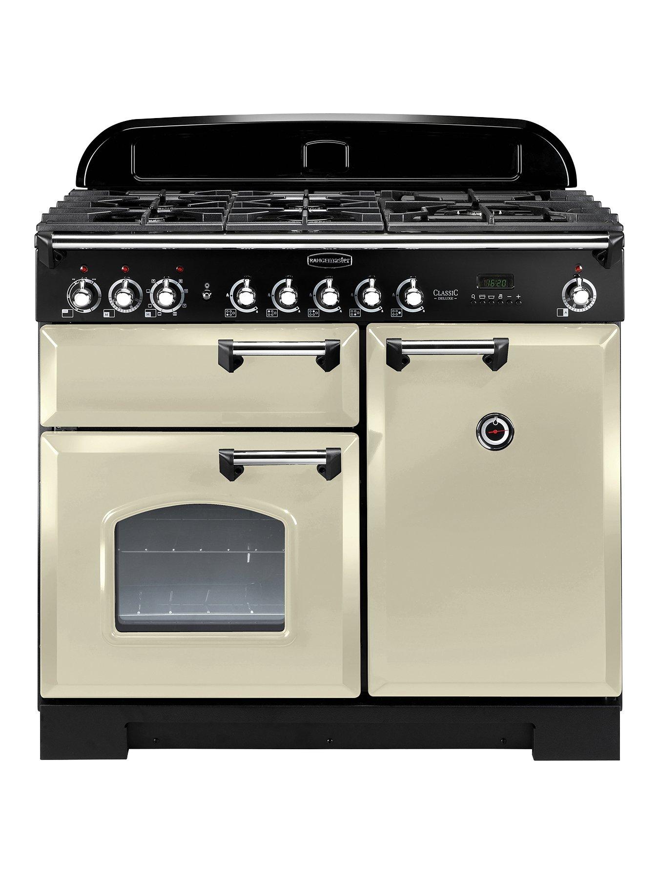 Rangemaster  Cdl100Dffcr Classic Deluxe 100Cm Wide Dual Fuel Range Cooker - Cream