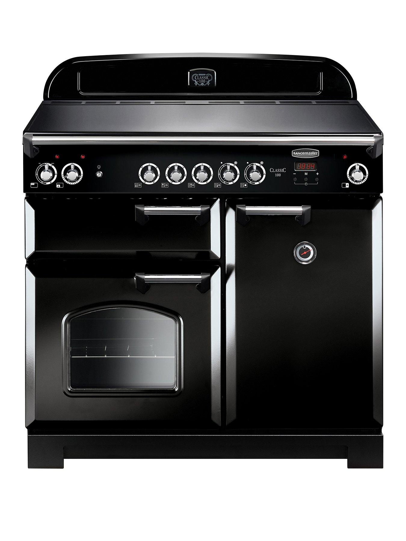 Rangemaster  Cla100Ecbl Classic 100Cm Wide Electric Range Cooker - Black