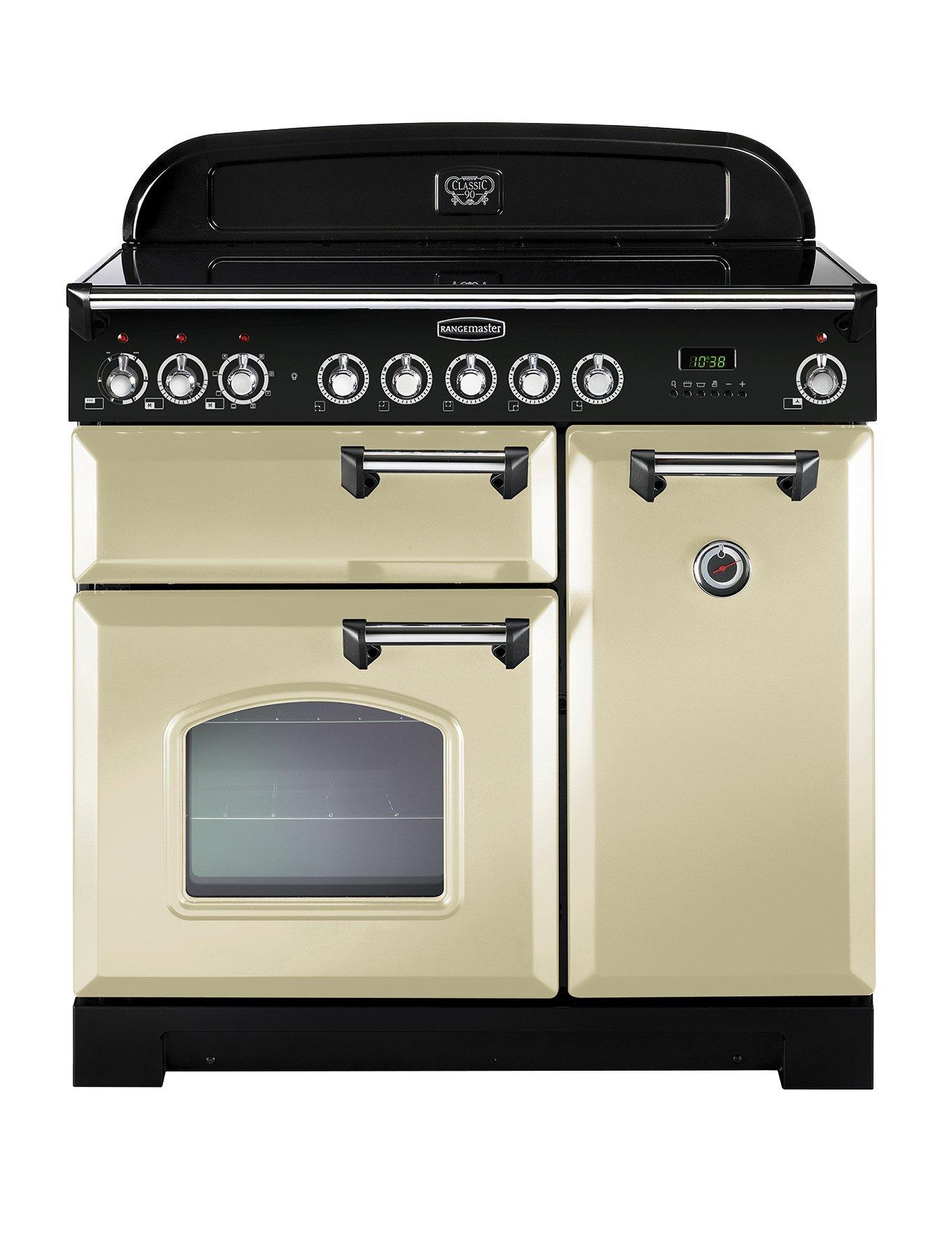 Rangemaster  Cdl90Eccr Classic Deluxe 90Cm Wide Electric Range Cooker - Cream