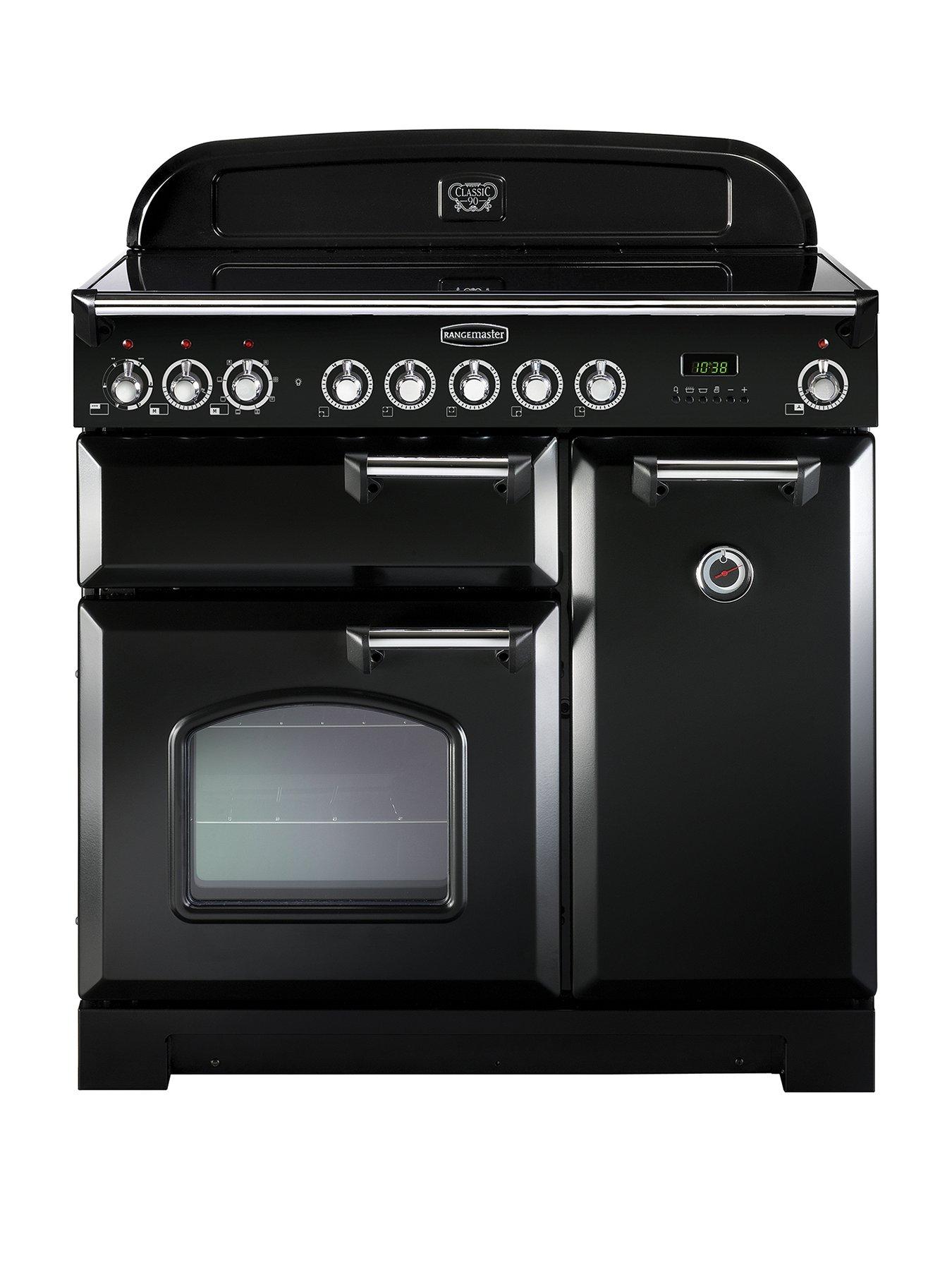 Rangemaster  Cdl90Ecbl Classic Deluxe 90Cm Wide Electric Range Cooker – Black