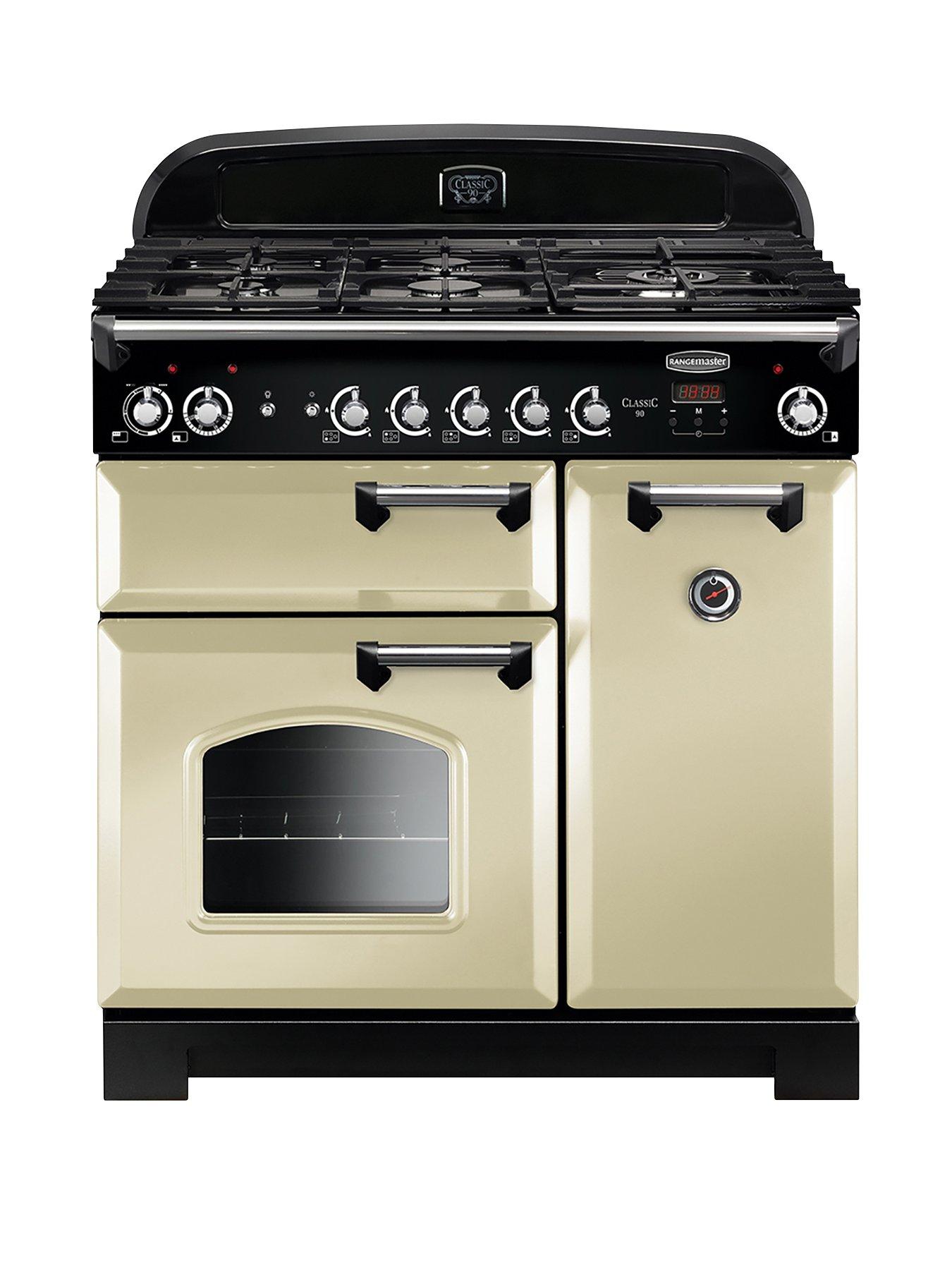 Rangemaster  Cla90Dffcr Classic 90Cm Wide Dual Fuel Range Cooker – Cream