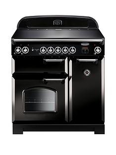 Rangemaster CLA90ECBL Classic 90cm Wide Electric Range Cooker with Ceramic Hob