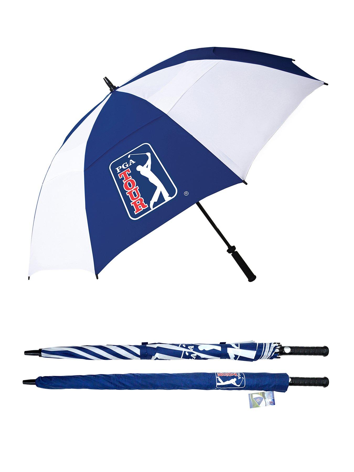 Image 1 of 6 of PGA Tour Windproof Double Canopy Golf Umbrella