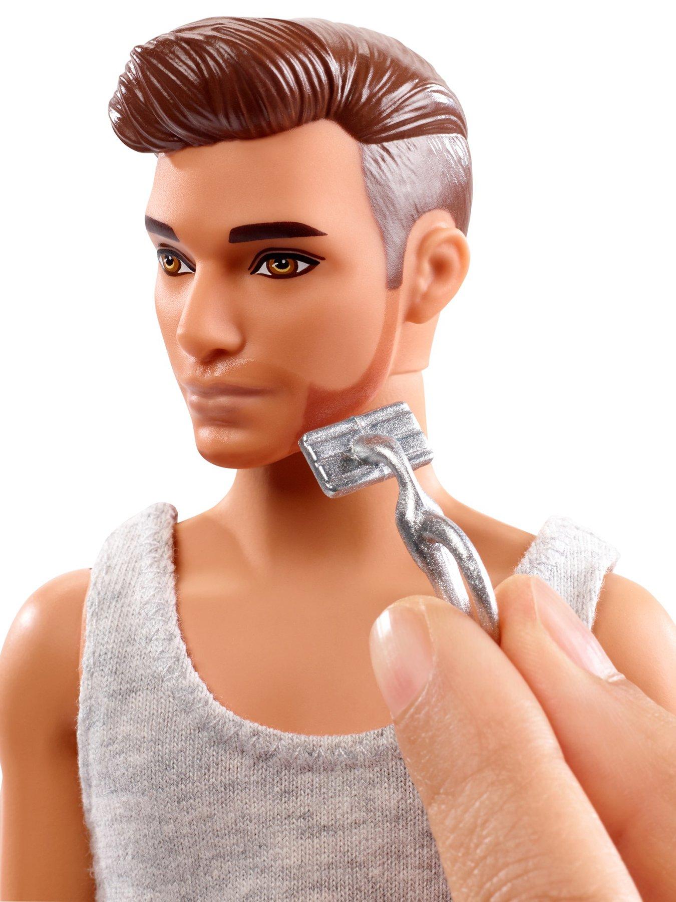 shave and play barbie