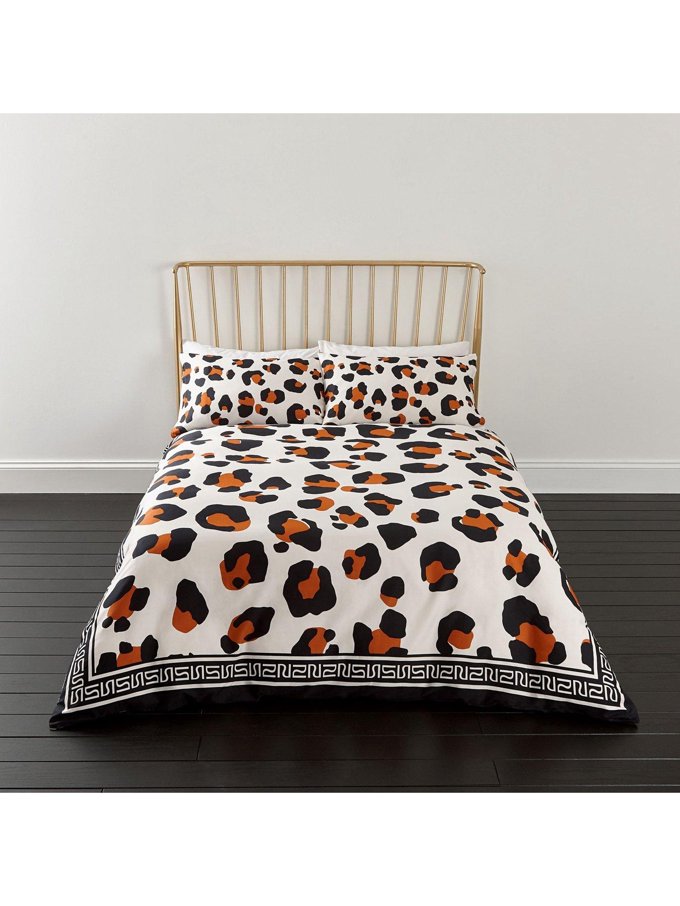 River Island Border Leopard Print Duvet Cover Set Very Co Uk