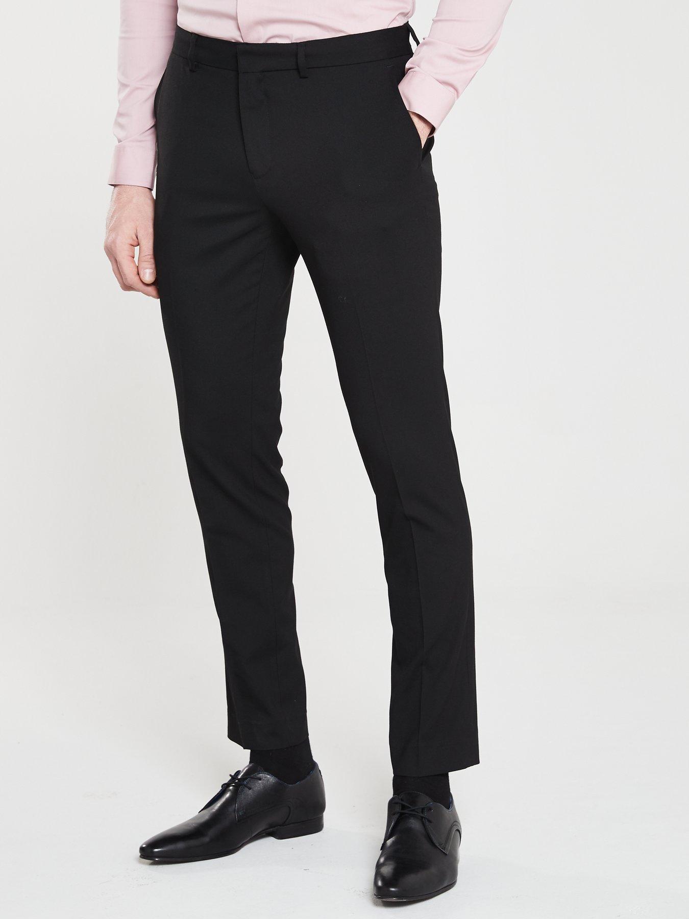 thin black trousers