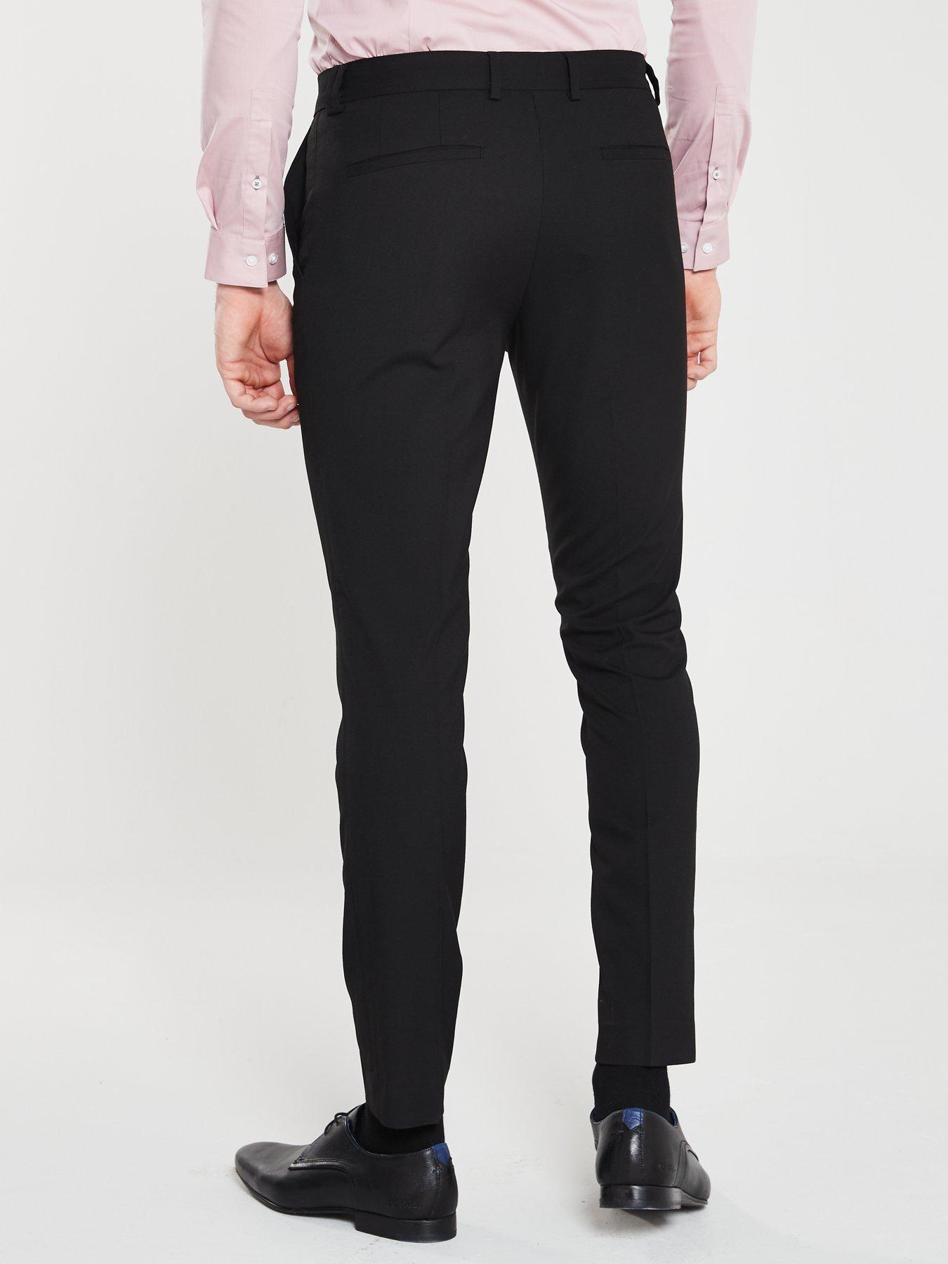 smart skinny black trousers