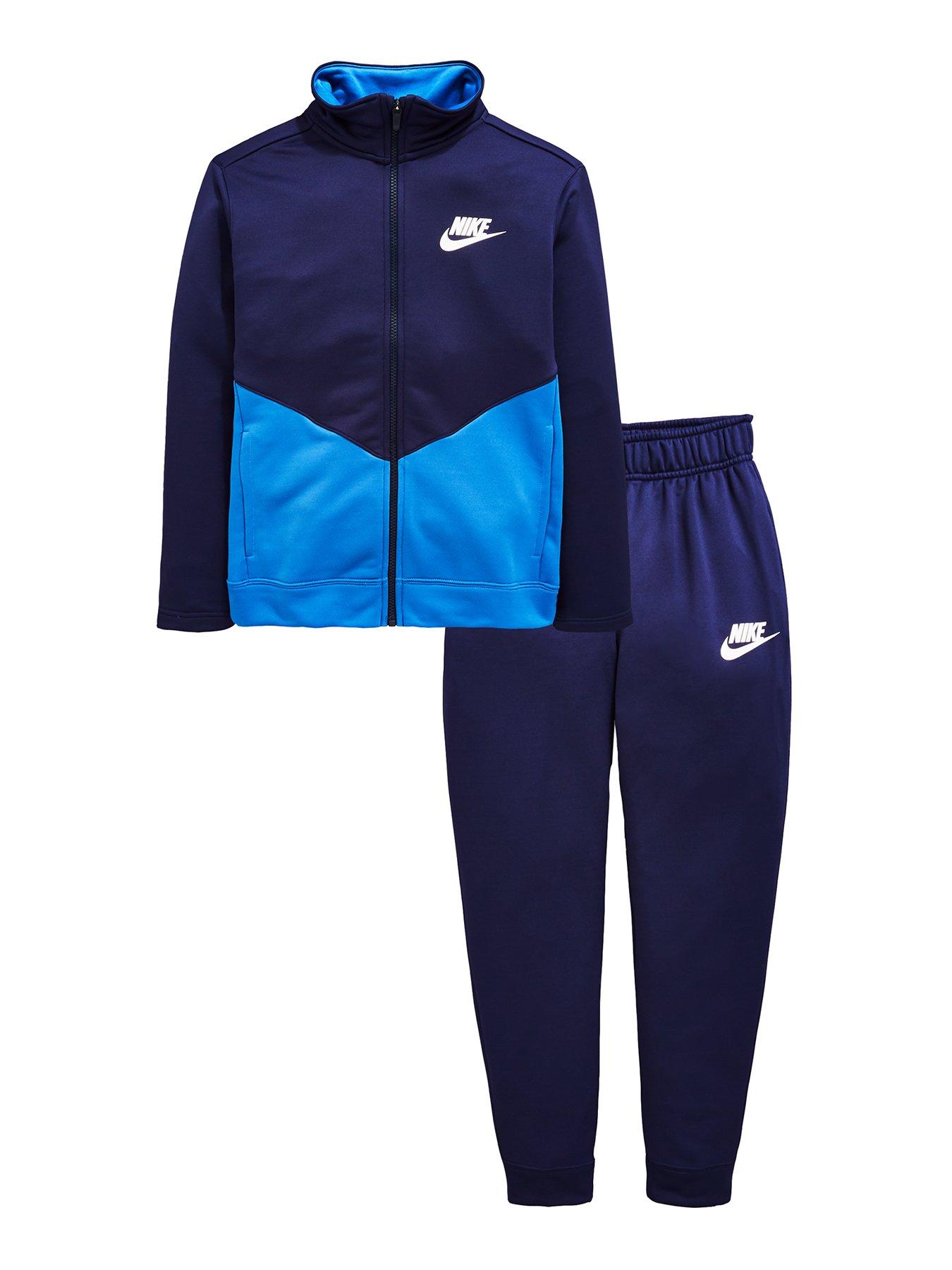 blue nike tracksuit kids