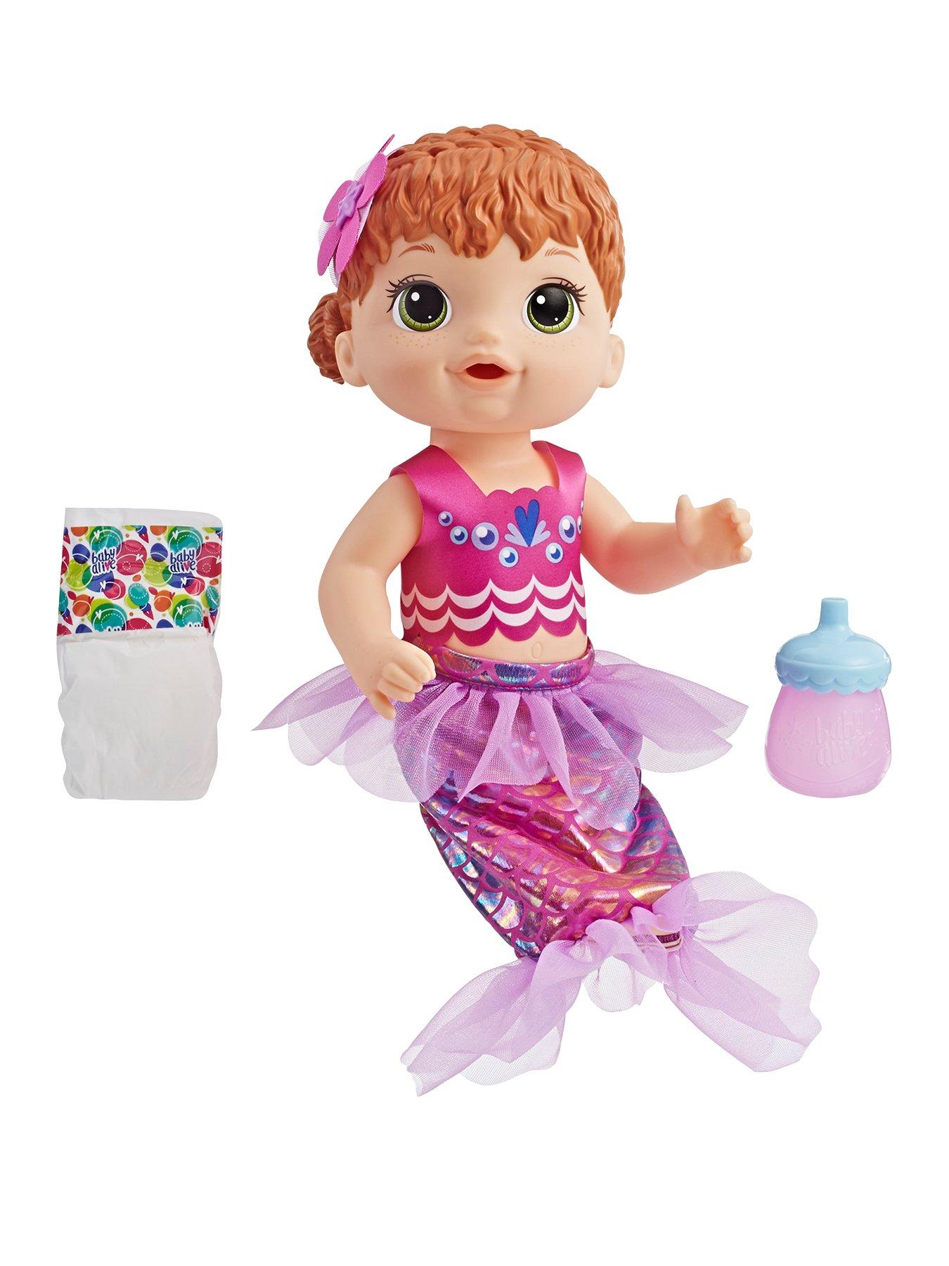 Baby Alive Shimmer N Splash Mermaid Red Hair review