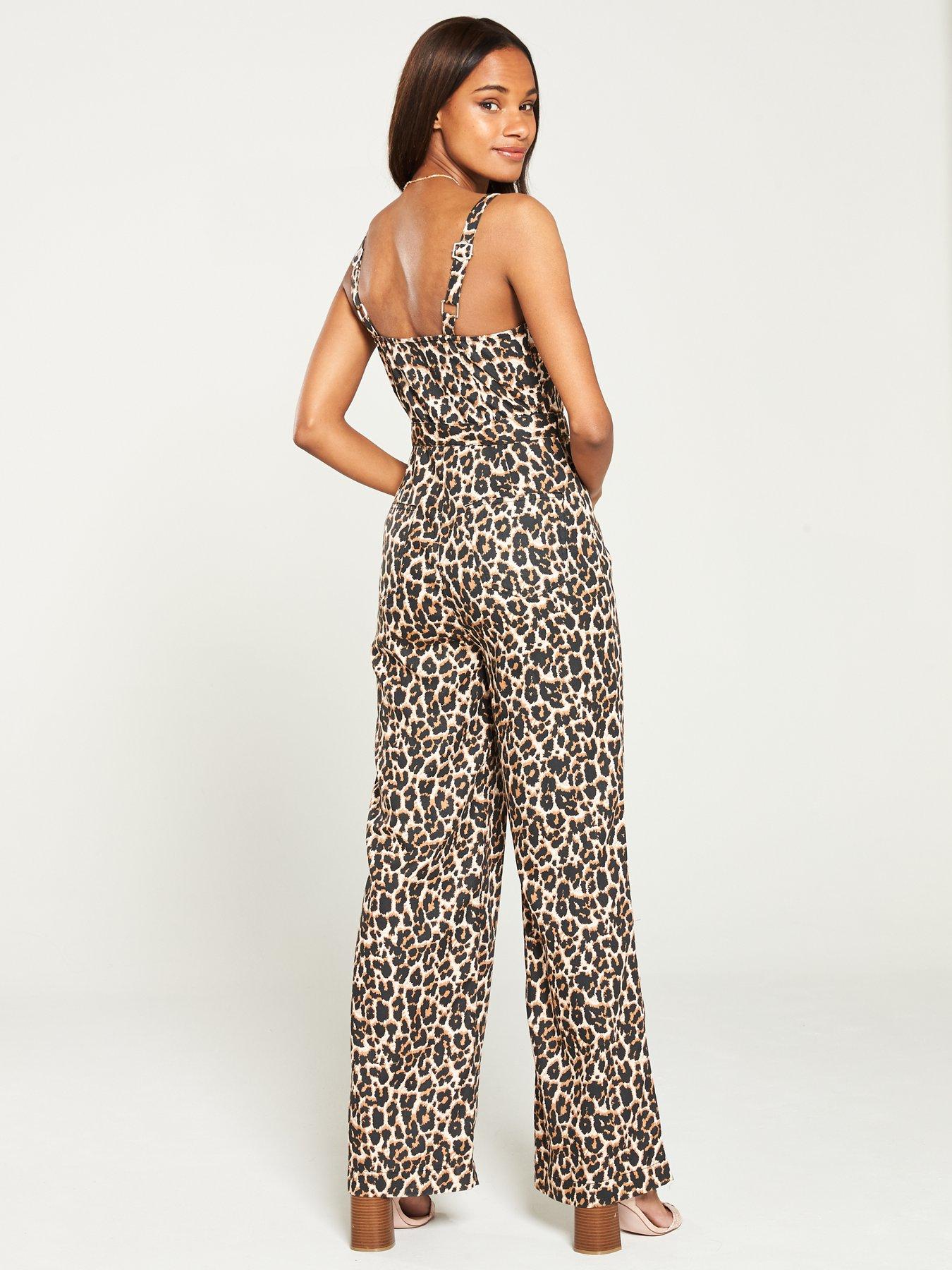 scary spice leopard jumpsuit