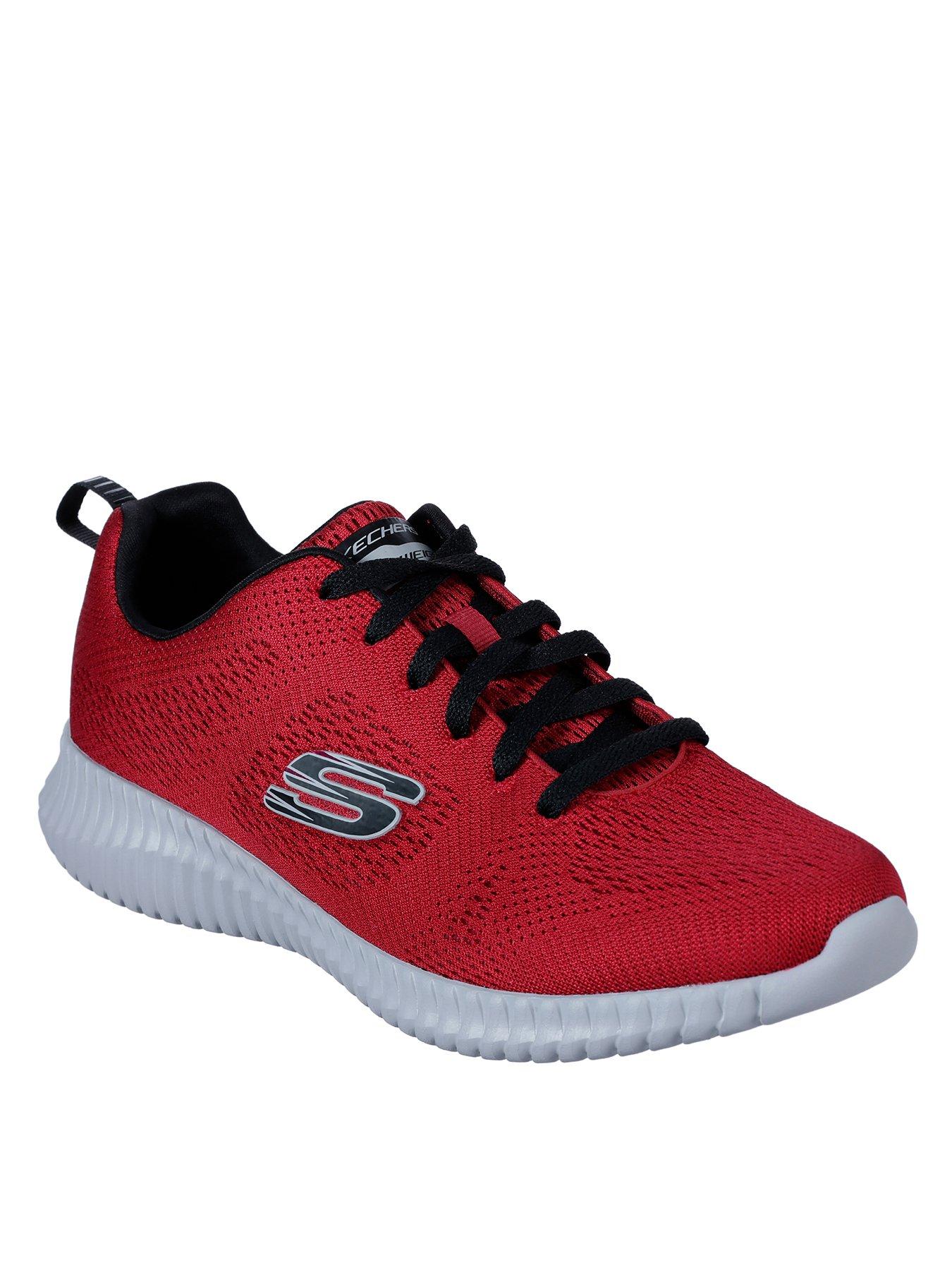 skechers air cooled memory foam red