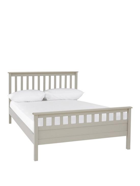 front image of dawson-high-foot-end-bed-frame-grey