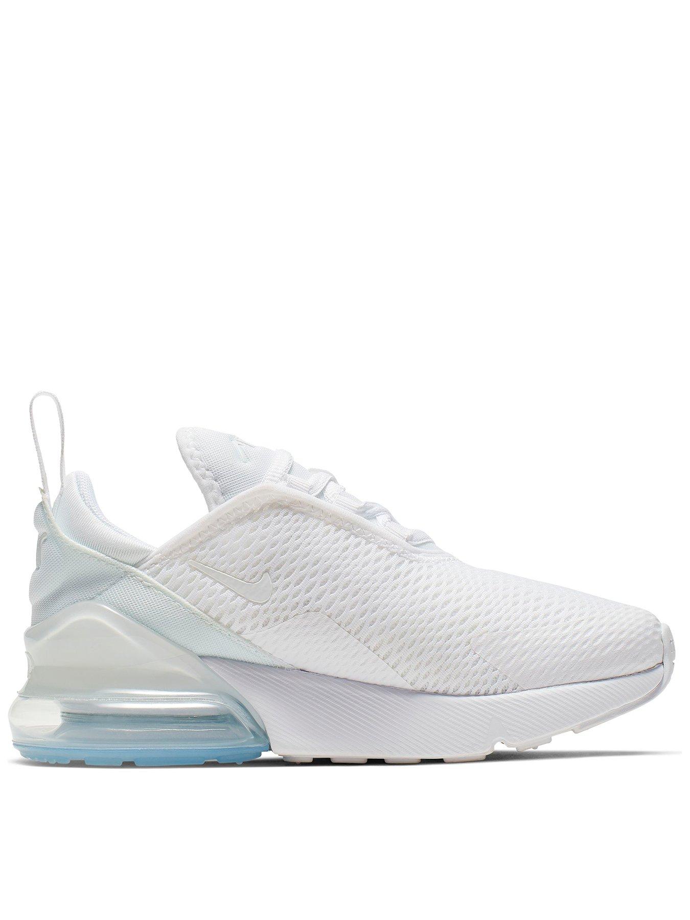 nike air max 270 children's white