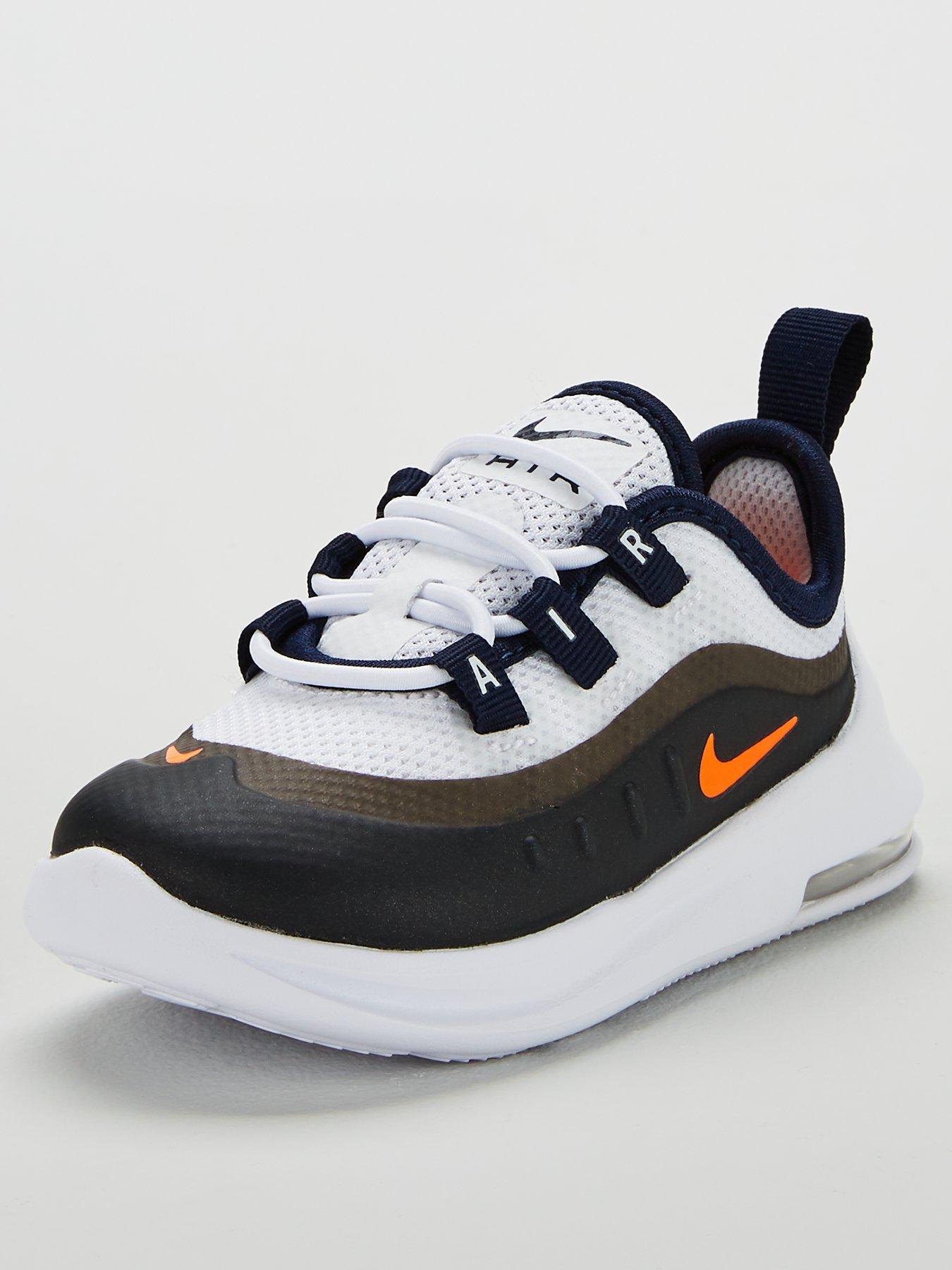 nike air max axis white orange