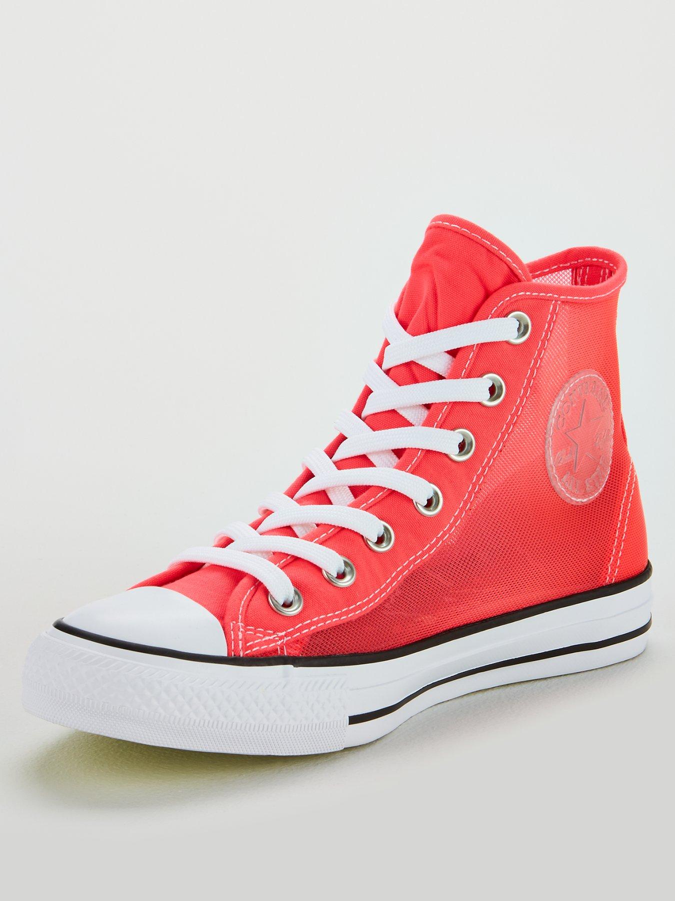 red converse high tops size 3