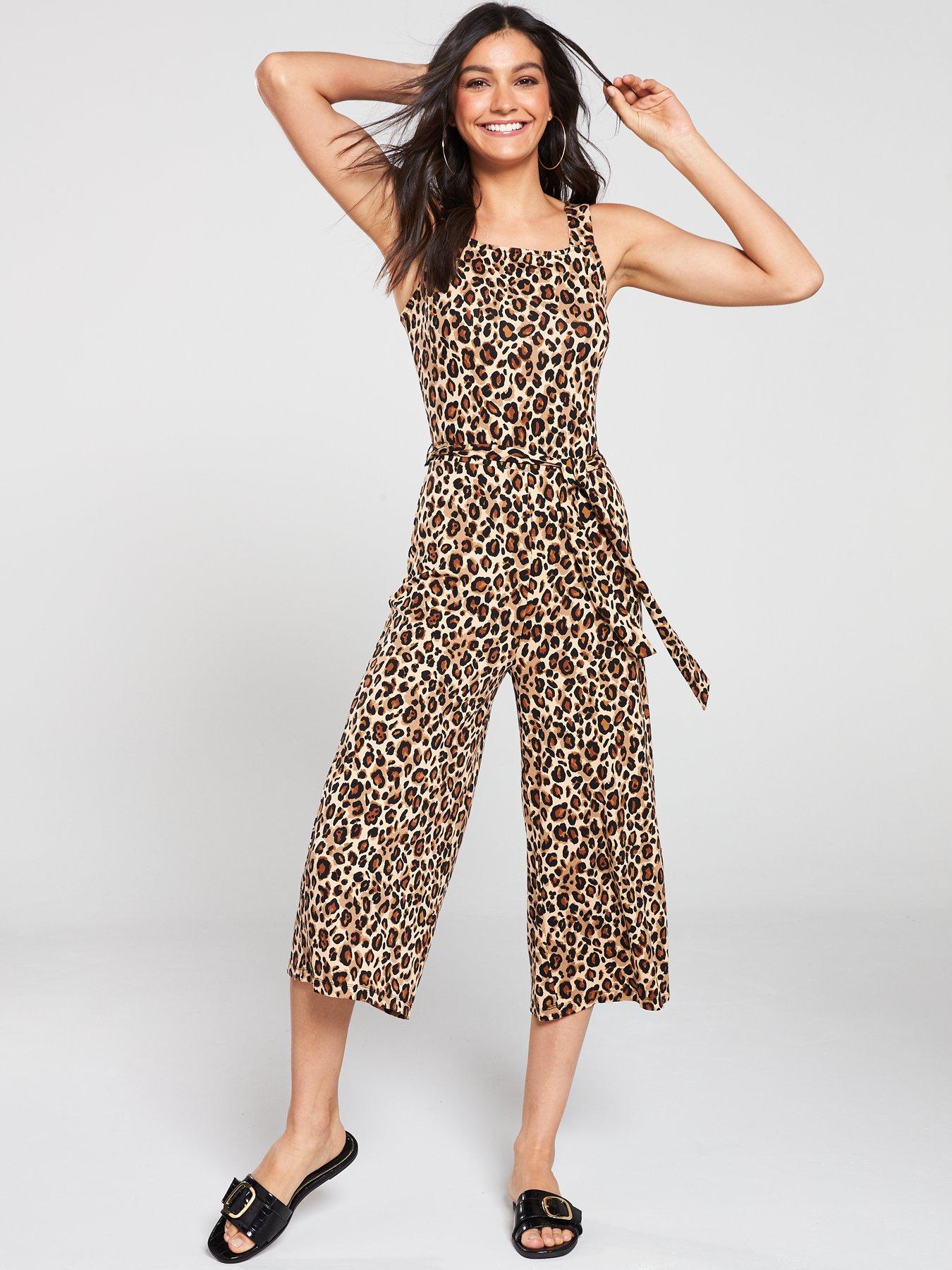very leopard print jumpsuit
