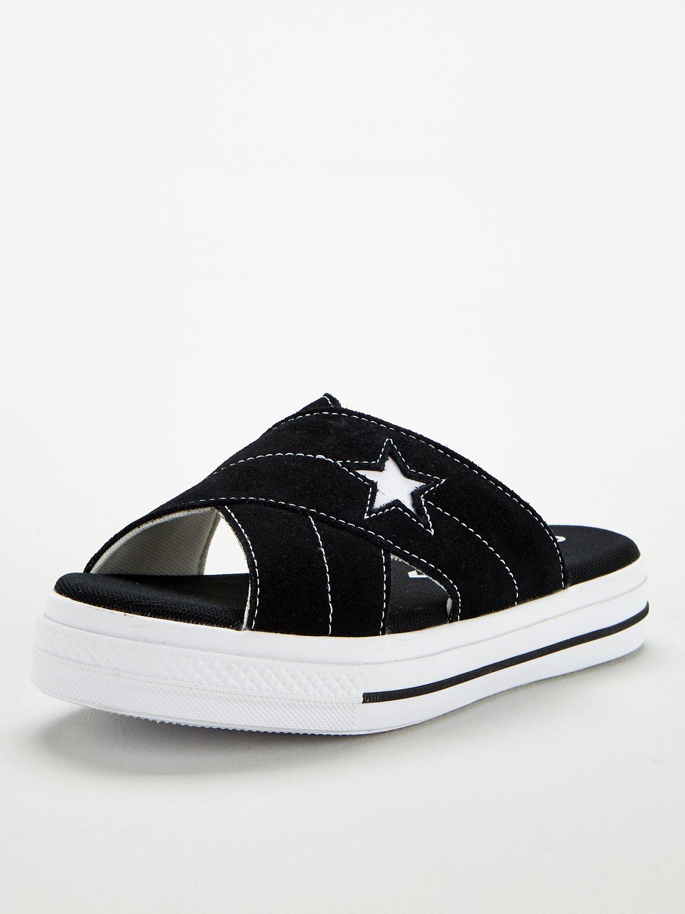 converse one star white black