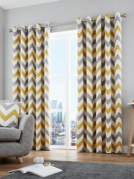 fusion-chevron-100-cotton-lined-eyelet-curtains