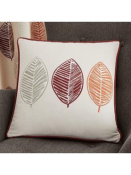 Product photograph of Scandi Leaf Filled Cushion from very.co.uk