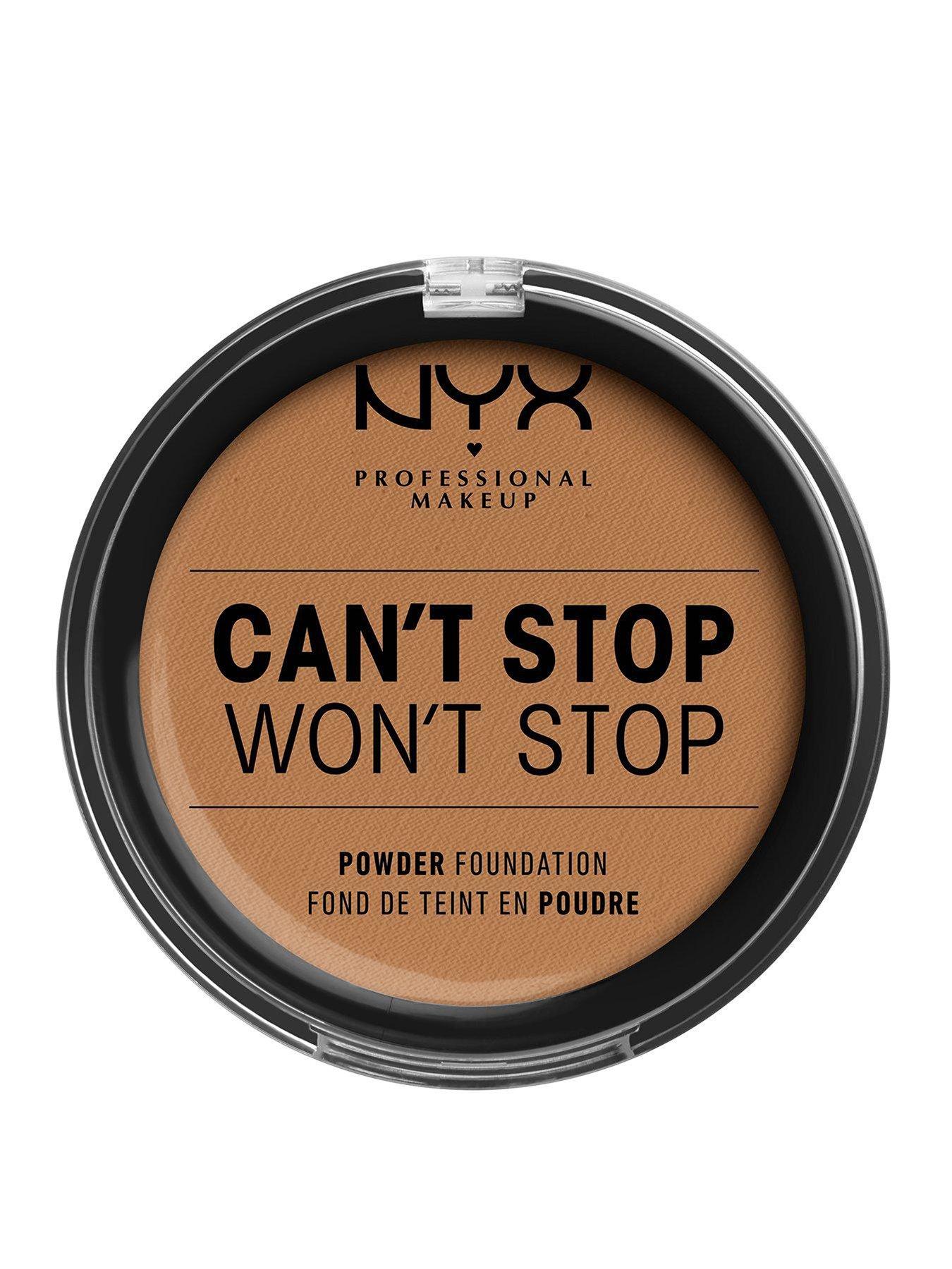 NYX Professional Makeup Can't Stop Won't Stop Powder Foundation-Black Black