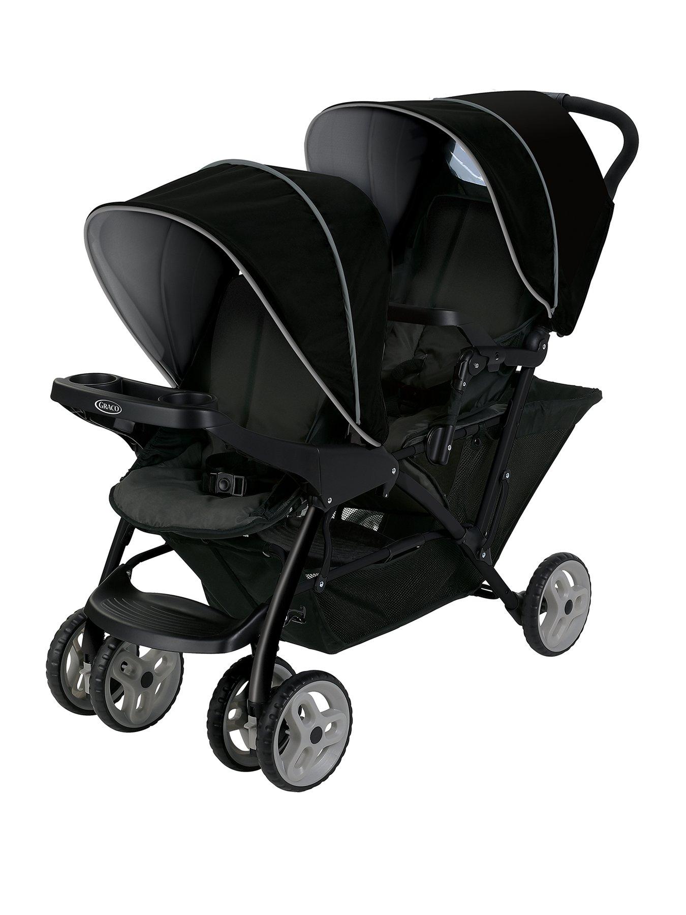 Graco Stadium Duo Tandem Stroller -  Black/Grey