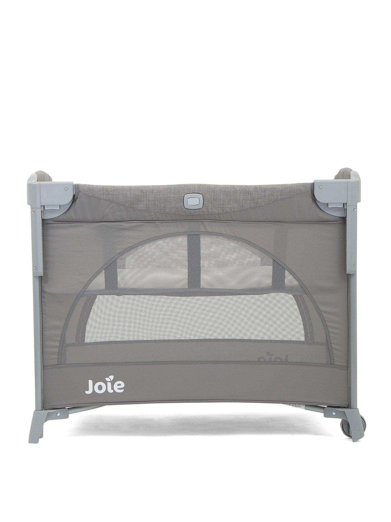 Image 2 of 8 of Joie Kubbie Sleep Travel Cot - Foggy Grey