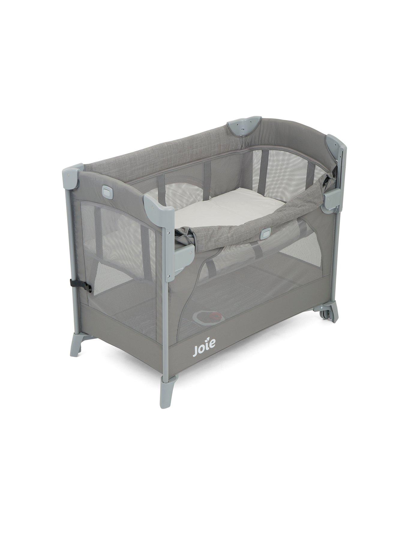 Image 5 of 8 of Joie Kubbie Sleep Travel Cot - Foggy Grey