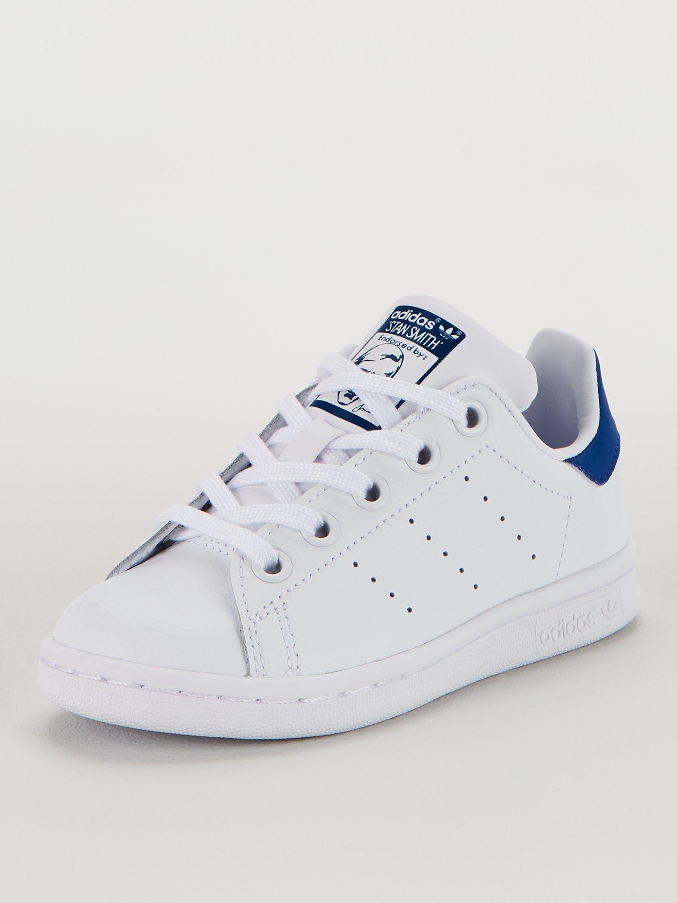 adidas stan smith blue and white