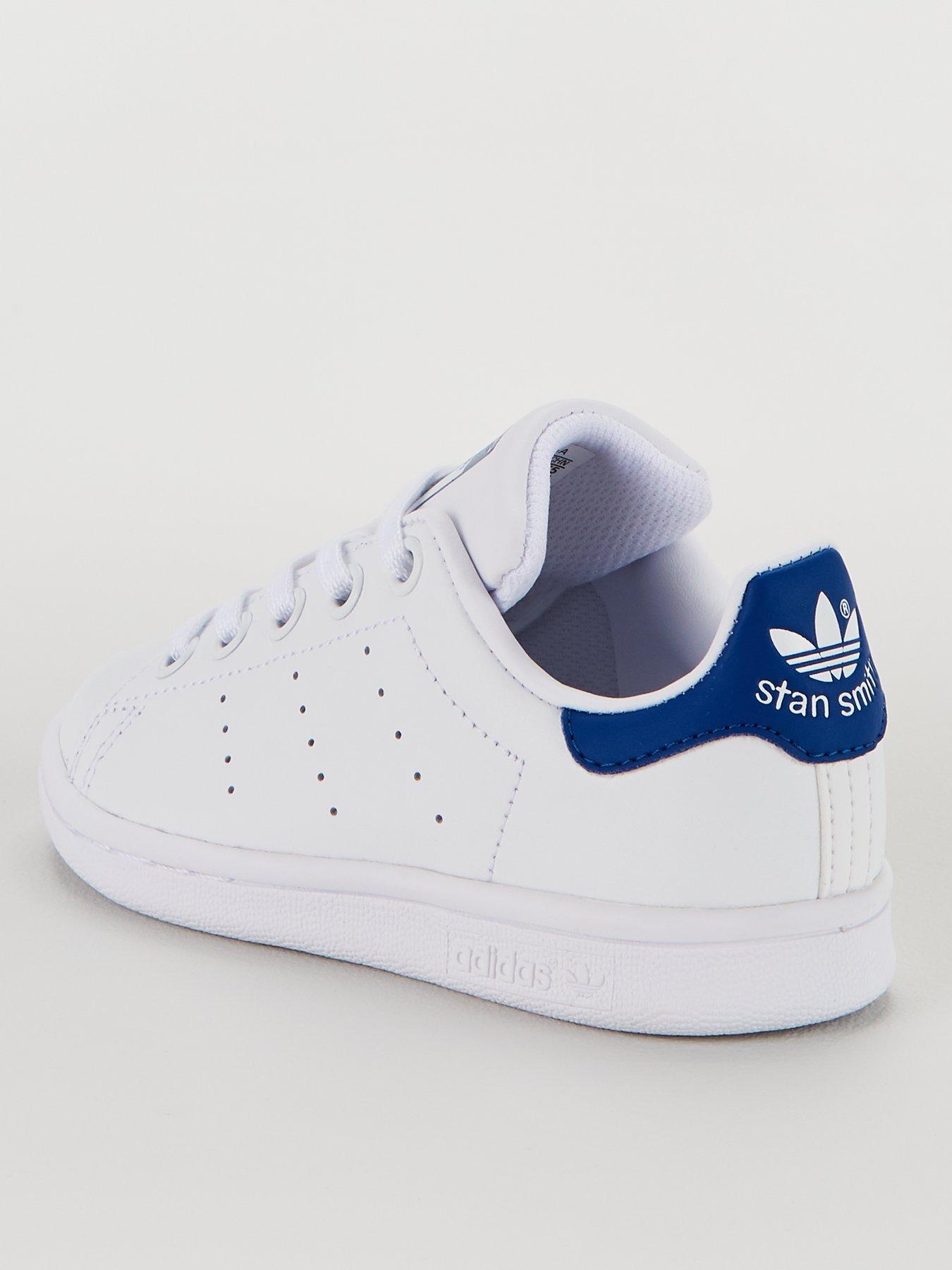 stan smith white blue