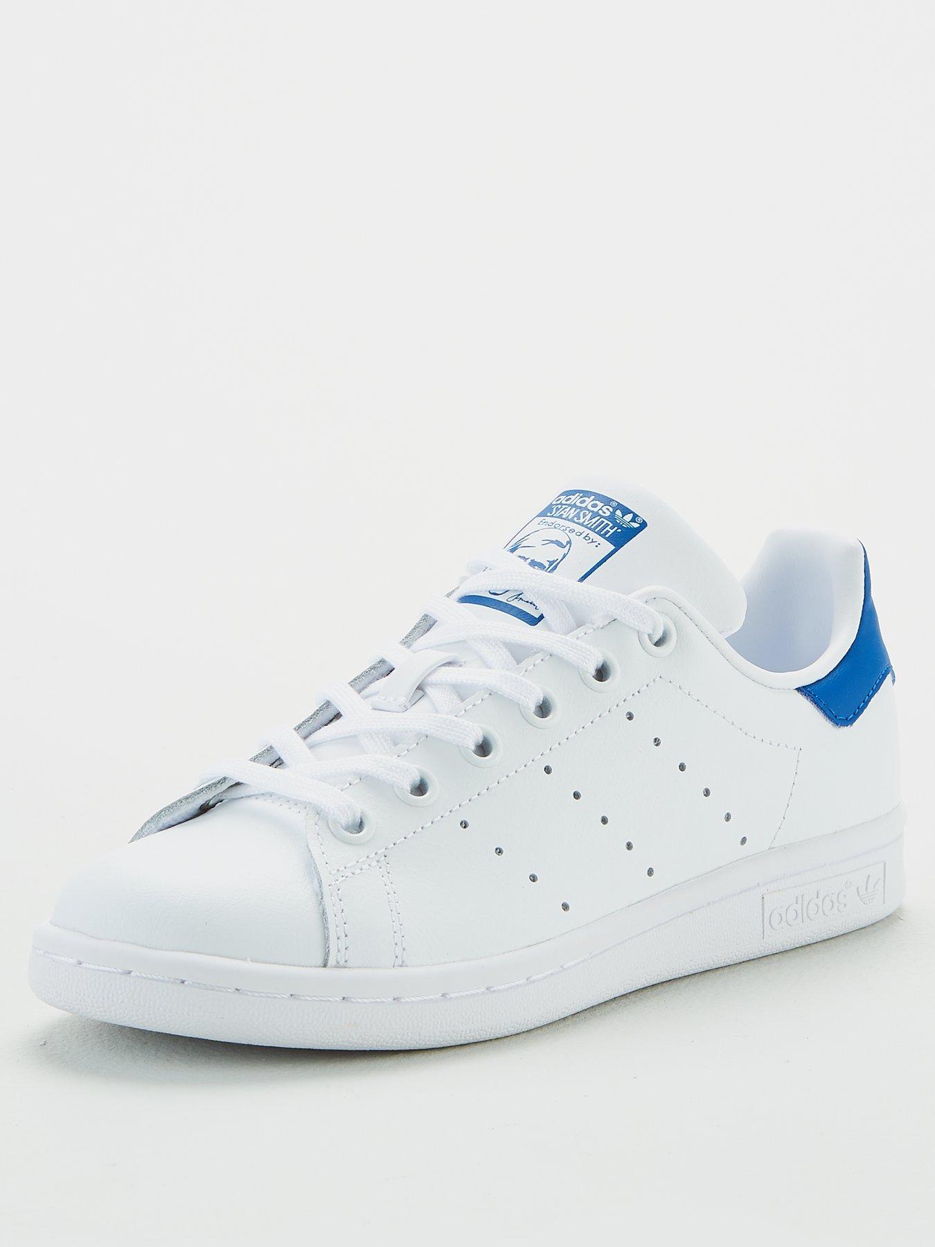 adidas stan smith white and blue