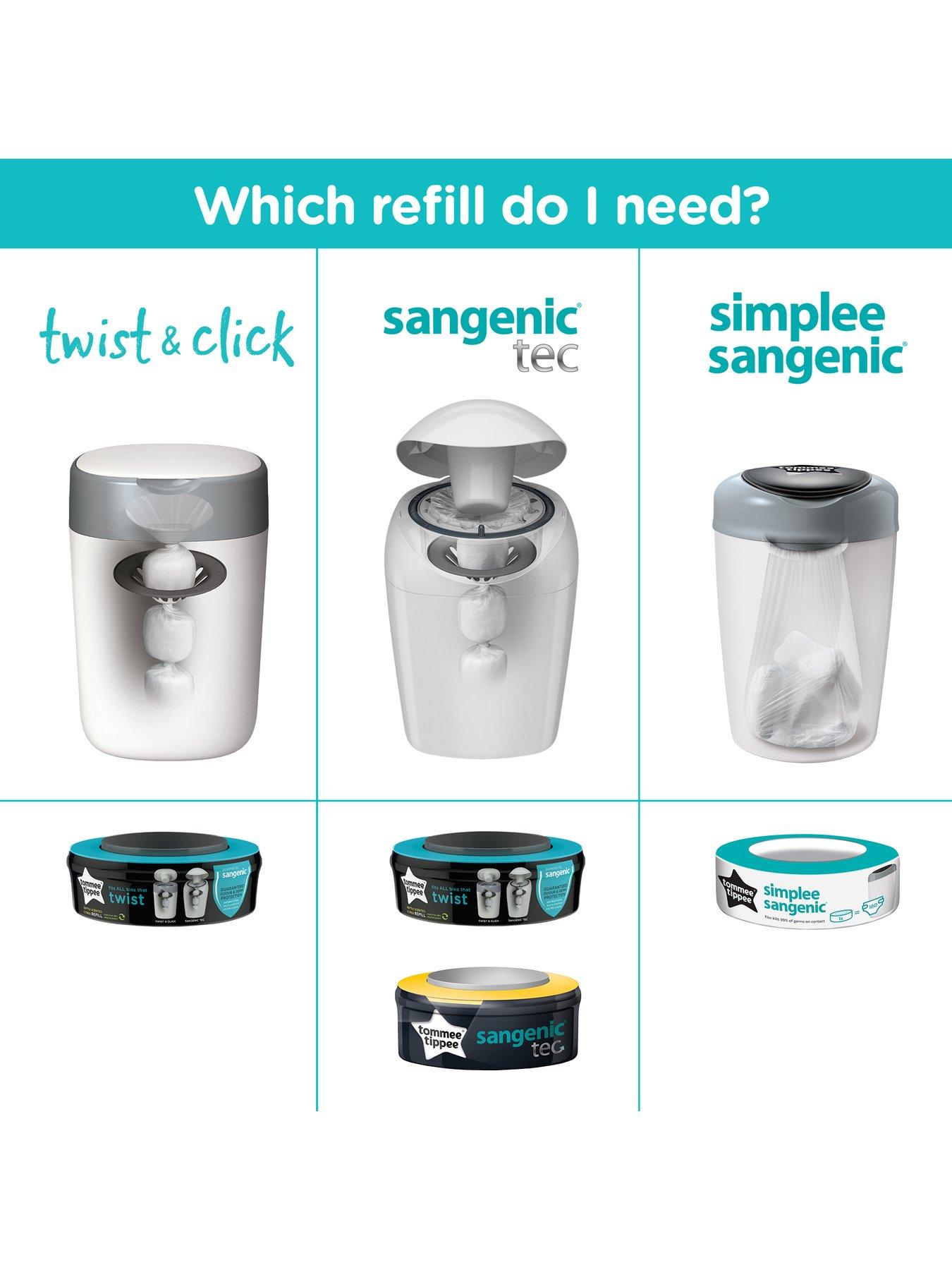 Tommee Tippee Twist Click Refill Cassette 12 Pack Very