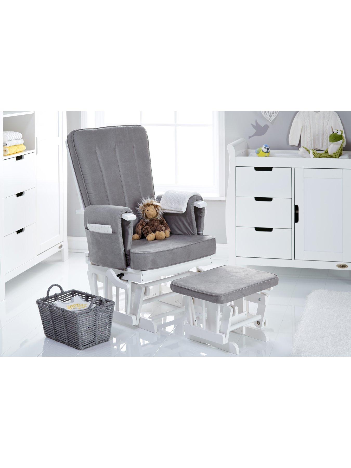 Obaby Deluxe Recliner Nursery Chair & Stool very.co.uk