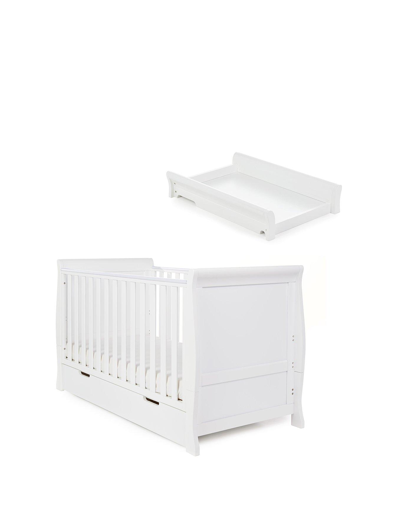 white cot top changer