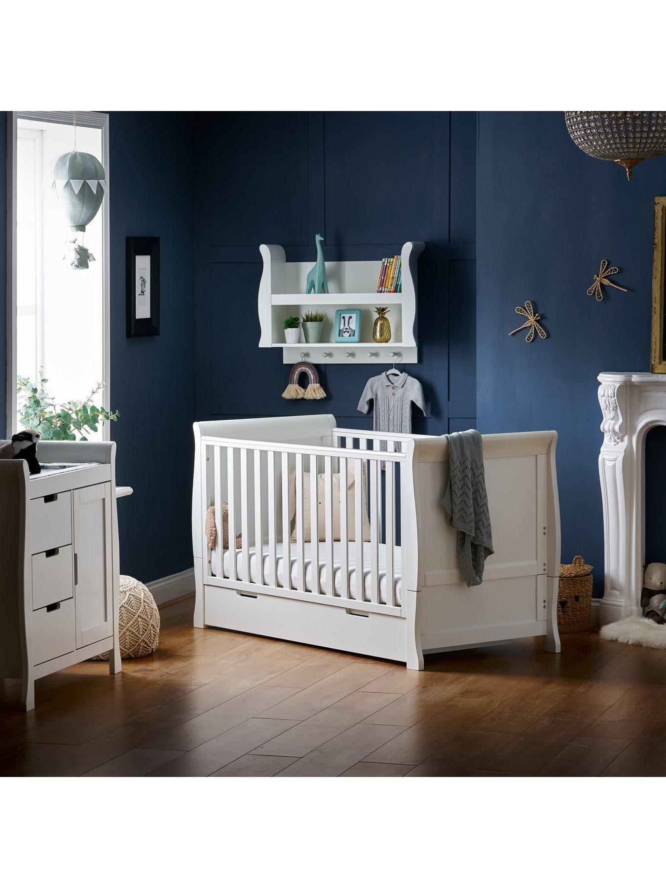 Product photograph of Obaby Stamford Classic Sleigh 2-piece Nursery Furniture Set from very.co.uk