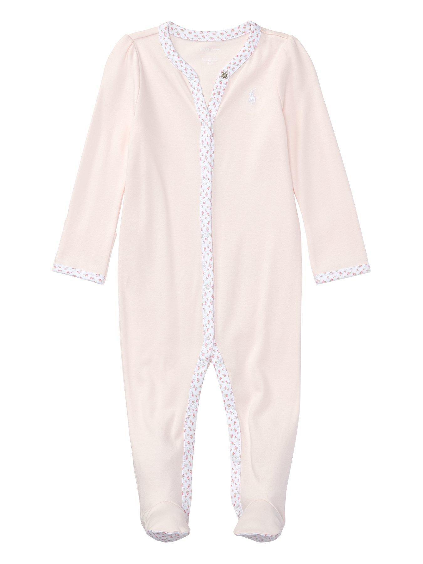 Ralph Lauren Baby Girls Classic All-In-One - Pink | very.co.uk