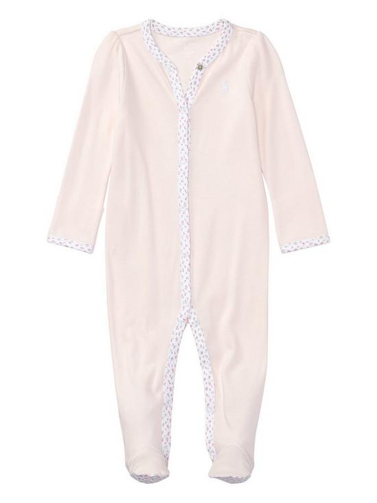front image of ralph-lauren-baby-girls-classic-all-in-one-pink