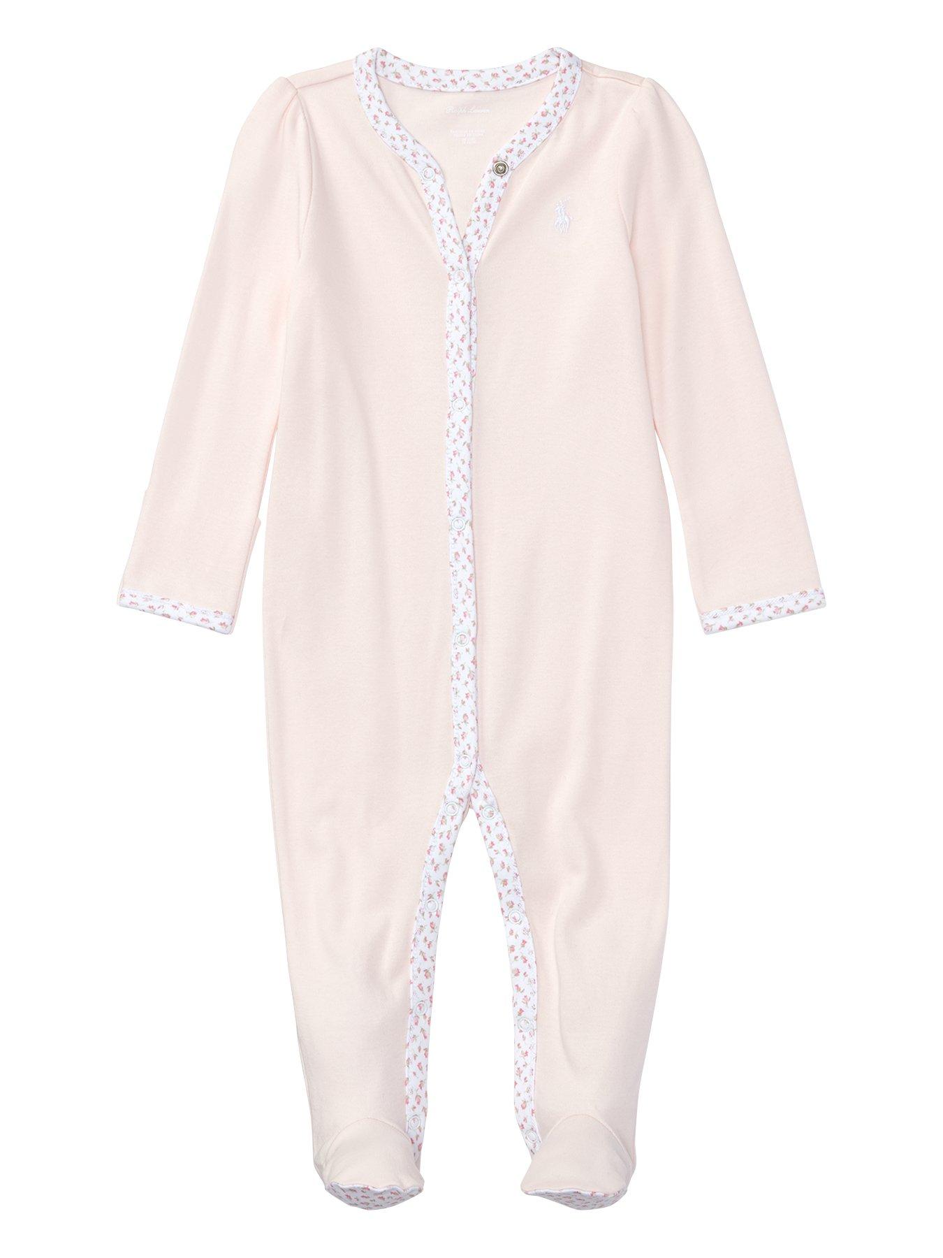 Polo Ralph Lauren Baby Girls Classic All-In-One - Pink