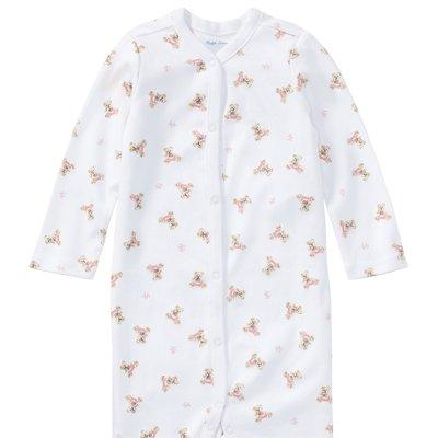 Polo Ralph Lauren Baby Girls Classic Bear Print All In One - White