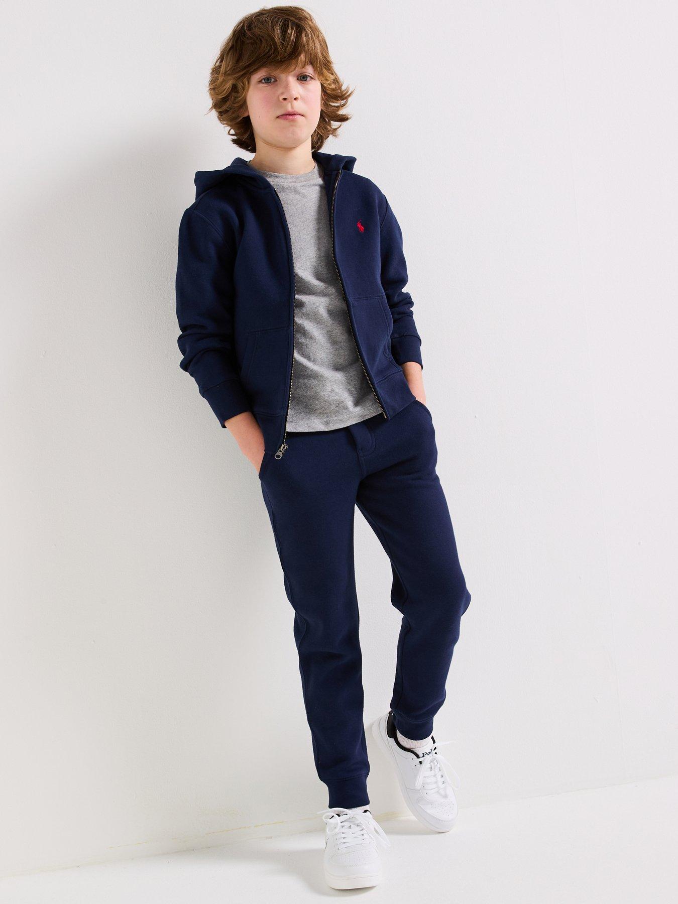 Image 4 of 6 of Polo Ralph Lauren Boys Classic Joggers - Navy