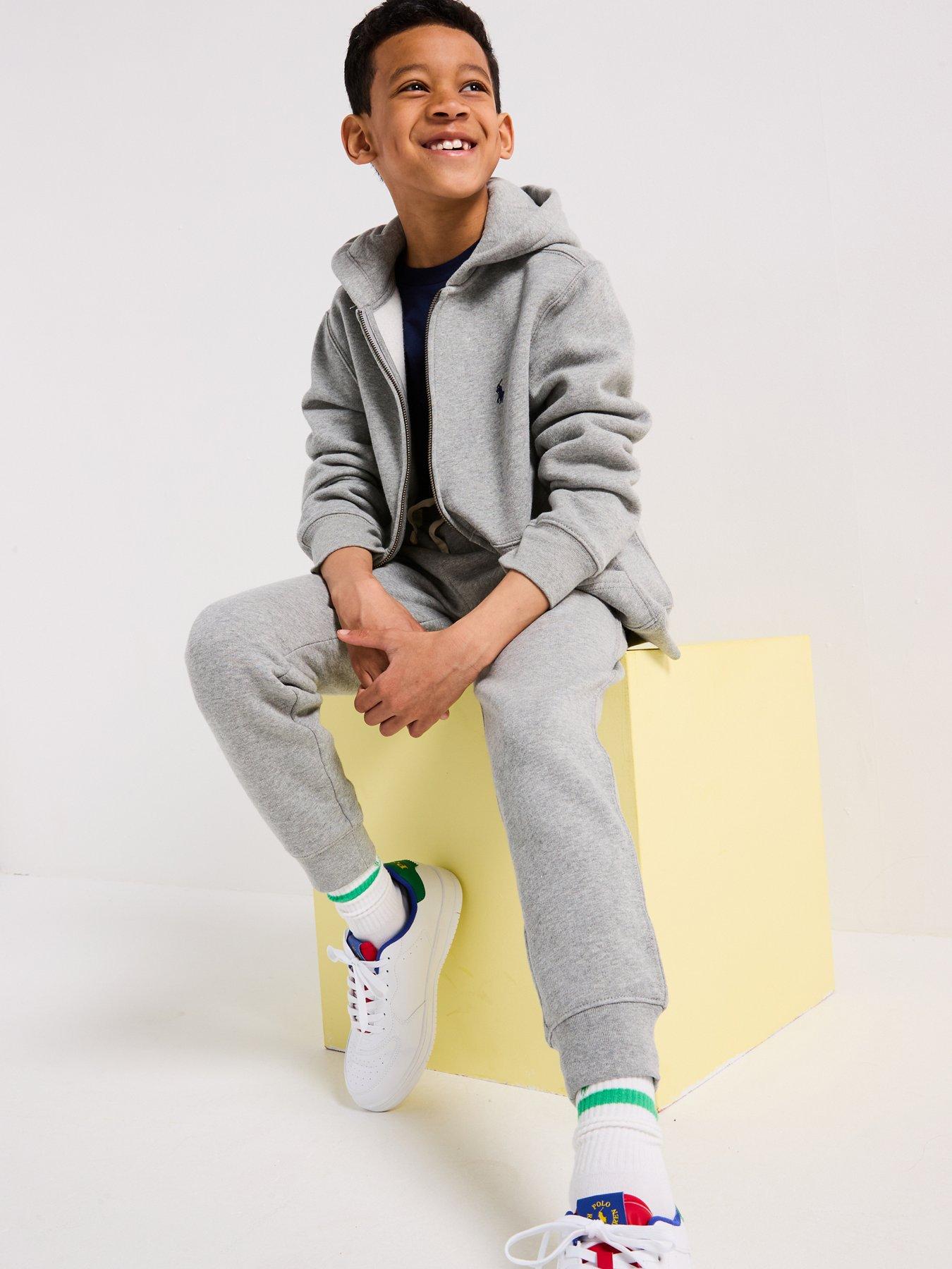 Image 3 of 6 of Polo Ralph Lauren Boys Classic Joggers - Grey
