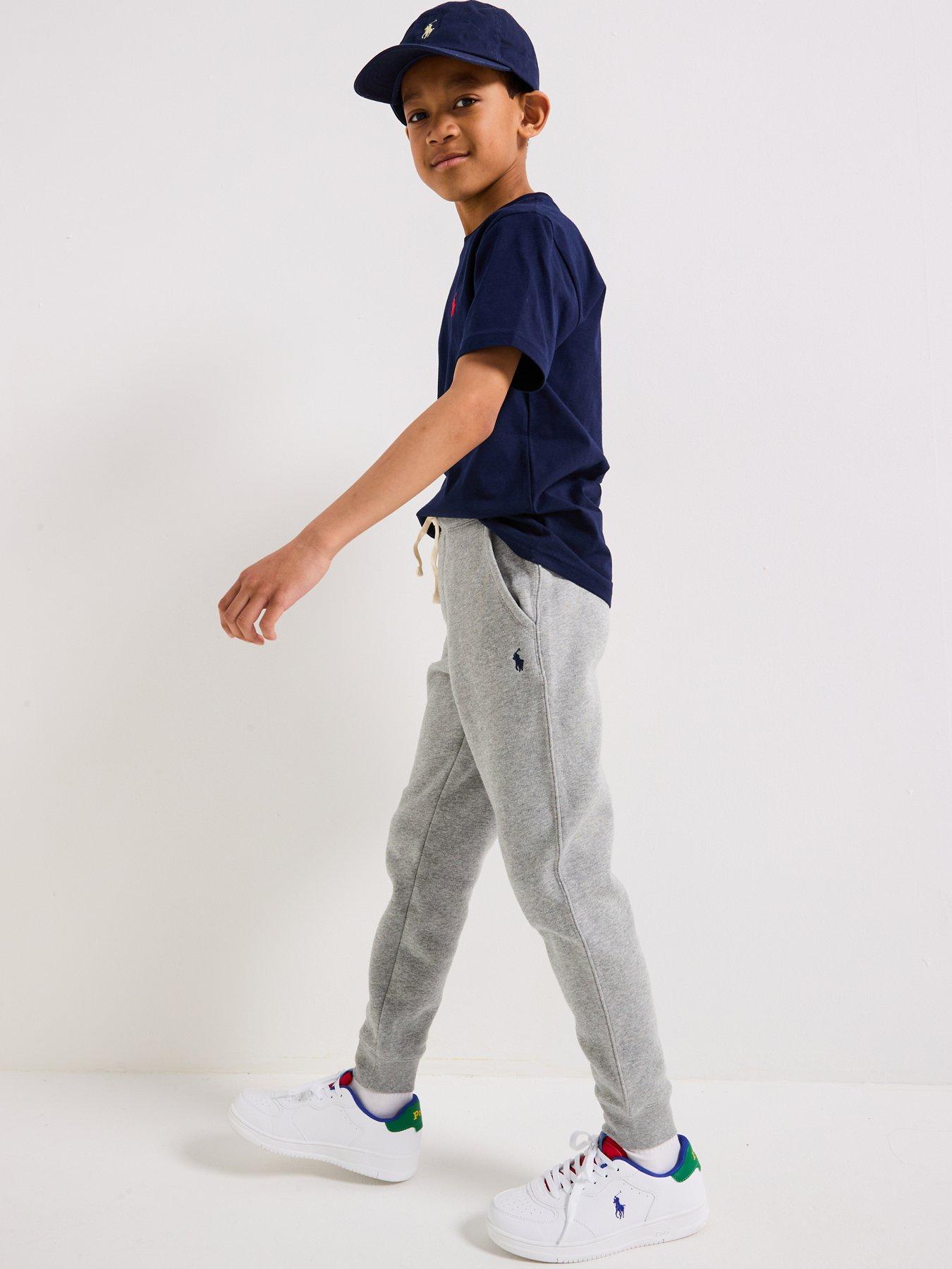 Image 4 of 6 of Polo Ralph Lauren Boys Classic Joggers - Grey